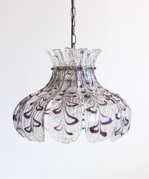Lampadario in vetro di Murano Lampadario in vetro di Murano