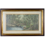 Paesaggio con fiume ed un pescatore Paesaggio con fiume ed un pescatore