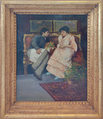 Scuola napoletana, Innamorati Scuola napoletana, Innamorati
