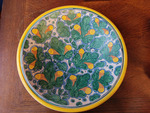 Piatto da parete in maiolica