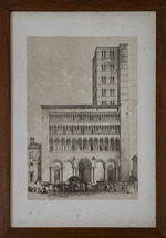 Stampa raffigurante 'Santa Maria delle Pieve' di Arezzo Stampa raffigurante 'Santa Maria delle Pieve' di Arezzo