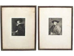 Coppia di stampe Austriache raffiguranti Uomini illustri, firmate Druck Von A. Pisani