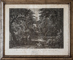 'Celebre Quadro Originale, di Gaspare Pussino, nella collezione del Signor Tomasso Anson in Londra, Al Sigre, Edoardo Dodwell, Amatore, e Protettore, delle Belle Arti. Gasparo Pussino inventò e dipinse, Pietro Parboni disegnó e incise, Niccola de Antonj impresse. Si vende in Roma, presso Nicola de Antonj, in Piazza di Spagna, n. 84.,Pietro Parboni D. D. D.' 'Celebre Quadro Originale, di Gaspare Pussino, nella collezione del Signor Tomasso Anson in Londra, Al Sigre, Edoardo Dodwell, Amatore, e Protettore, delle Belle Arti. Gasparo Pussino inventò e dipinse, Pietro Parboni disegnó e incise, Niccola de Antonj impresse. Si vende in Roma, presso Nicola de Antonj, in Piazza di Spagna, n. 84.,Pietro Parboni D. D. D.'