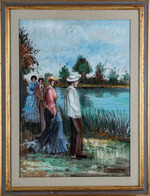 Personaggi in riva al fiume Personaggi in riva al fiume