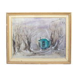 Cesarino Monti (1916-1979), La capanna nel bosco' Cesarino Monti (1916-1979), La capanna nel bosco'