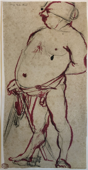 G. Manzù (1908-1991), Nudo maschile