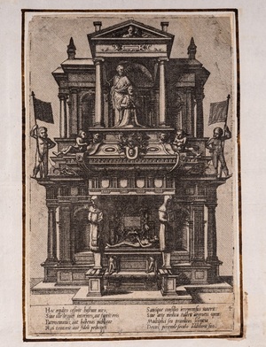 Hieronymus Cock (1518 - 1570), Serie di quattro stampe raffiguranti monumenti architettonici