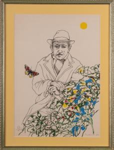 CAROTENUTO MARIO
Anziano con fiori e farfalla