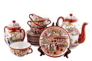 Servizio da thè in porcellana, Provenienza Cina