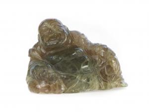 Budai in fluorite