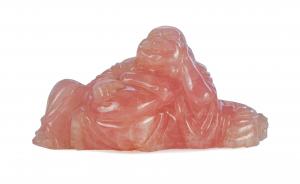 Budai in quarzo rosa