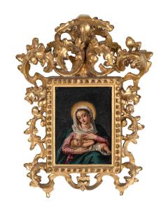 Cerchia di Hans Rottenhammer (Monaco di Baviera 1564 - Augusta 1625), Madonna del latte