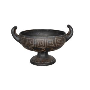 Grande kylix in stile etrusco in ceramica