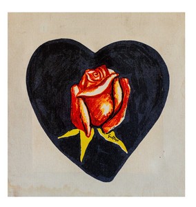 Renato Guttuso, 'Rosa rossa' Renato Guttuso, 'Rosa rossa'