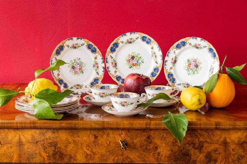 Servito da tè in terraglia forte, Grosvenor bone China England Servito da tè in terraglia forte, Grosvenor bone China England