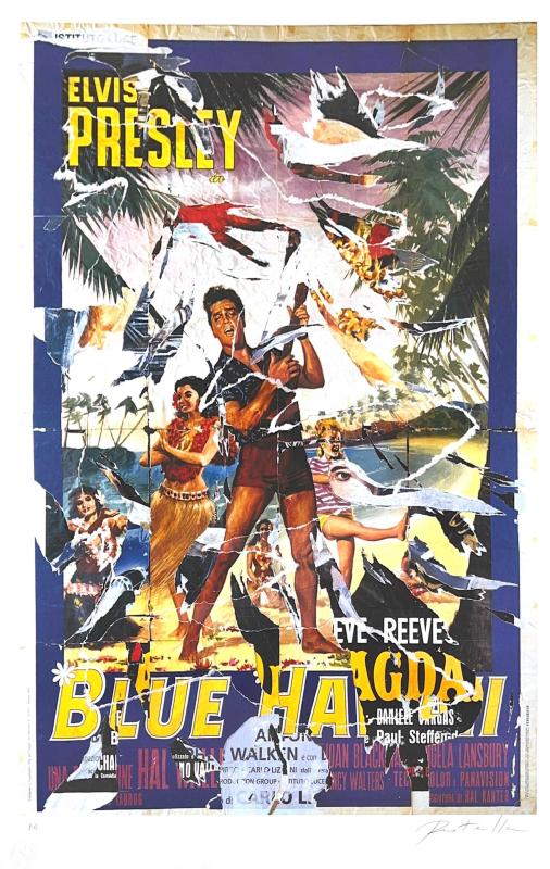 Mimmo Rotella, Blue Hawaii Mimmo Rotella, Blue Hawaii