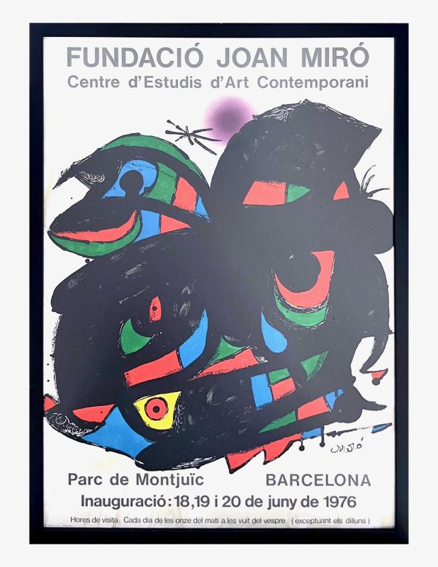 Joan Mirò, manifesto della mostra Fundació Joan Miró Joan Mirò, manifesto della mostra Fundació Joan Miró