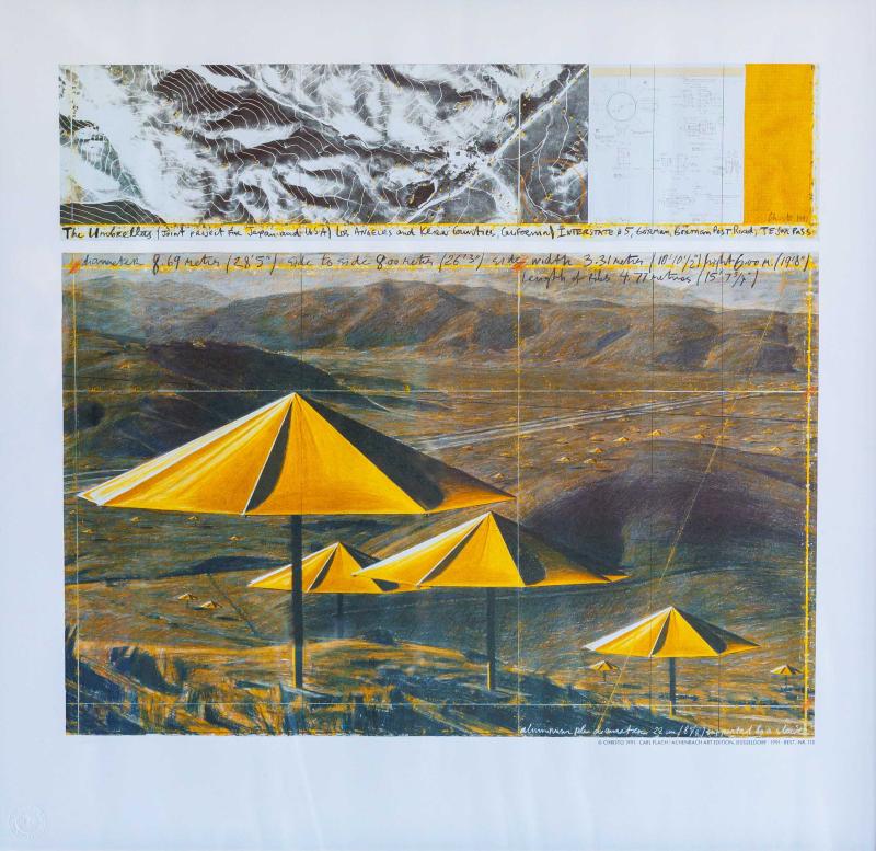 Christo, The Umbrellas, Japan – USA, 1984-91. California, USA Site