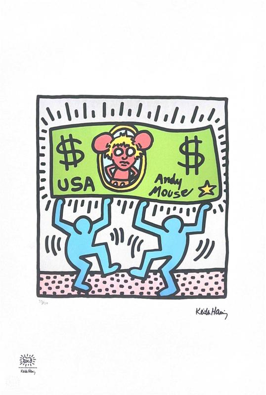 Da Keith Haring, Dollar Andy Mouse Da Keith Haring, Dollar Andy Mouse