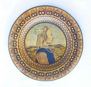 Coppia di piatti in ceramica di Maria Disperati per Etruria Montopoli