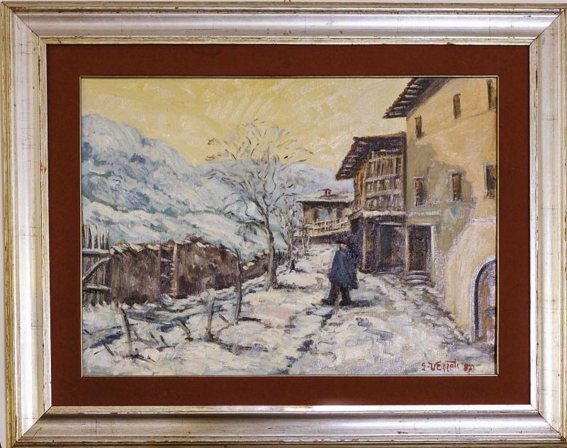 G. Vezzoli, Paesaggio innevato