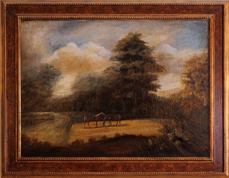Paesaggio campestre, Pittore italiano del XIX secolo