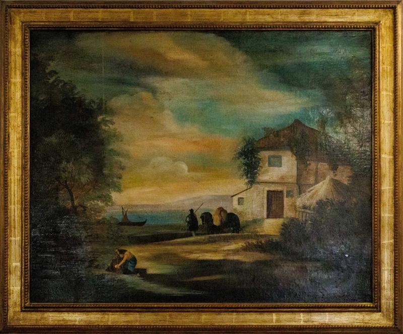 Paesaggio, scuola italiana del XIX secolo