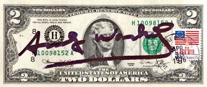 Andy Warhol, Banconota da 2 dollari