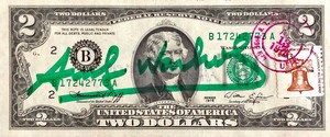 Andy Warhol, Banconota da 2 dollari