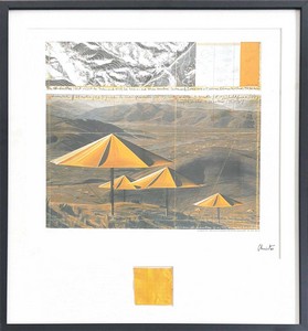 Christo, The Umbrellas, Japan - USA, 1984-91. California, USA Site