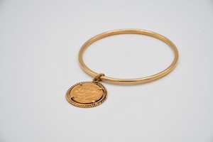 Bracciale in oro 750 con sterlina Giorgio, marchio VI