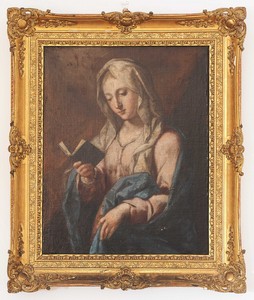 Pompeo Batoni (Lucca 1708 - Roma 1787), Seguace di, Vergine leggente