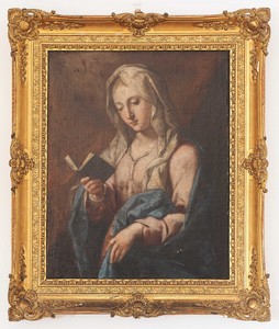 Pompeo Batoni (Lucca 1708 - Roma 1787), Seguace di, Vergine leggente Pompeo Batoni (Lucca 1708 - Roma 1787), Seguace di, Vergine leggente