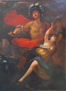 Paolo De Matteis (Piano del Cilento 1662 - Napoli 1728), Attribuito a, Neottòlemo uccide Polissena