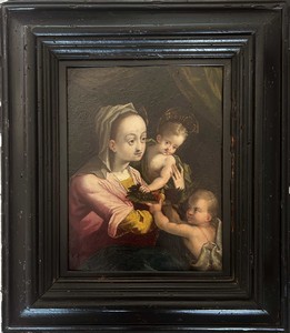 Hendrik van Balen (Anversa 1575 – 1632), Bottega di, Madonna con Bambino e san Giovannino
