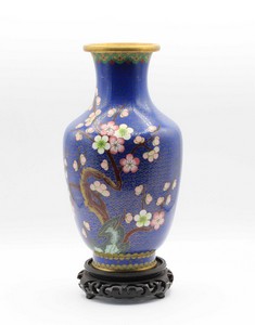 Vaso in rame cloisonné Vaso in rame cloisonné