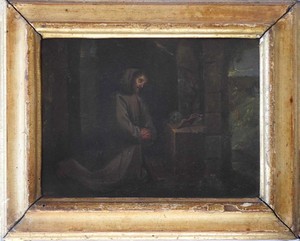 Paul Bril (Anversa 1554 – Roma 1626), Ambito di, San Francesco in meditazione