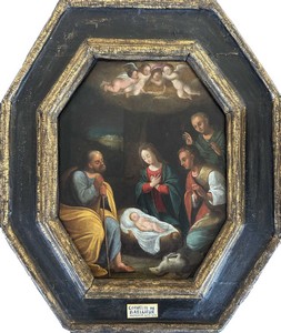 Cornelis de Baellieur (Anversa 1607-1671), Attribuito a, Adorazione dei pastori