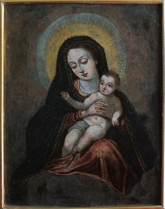 Pittore spagnolo del XVII secolo, Madonna con il Bambino