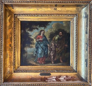 Pittore fiammingo del XVII secolo, Sacra Famiglia