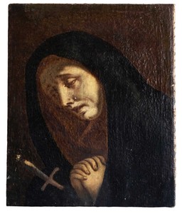 Scuola italiana del XVIII, Madonna addolorata