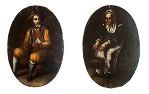 Pittore lombardo della prima metà del XVIII secolo, Ritratti di popolani
