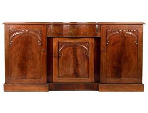 Credenza in mogano biondo