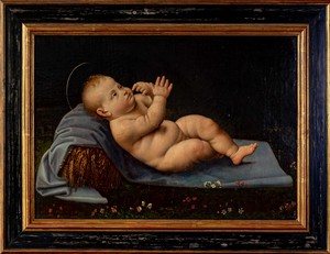 Carlo Frigiolini (Varallo Sesia 1814 - 1880), Attribuito a, Gesù Bambino Carlo Frigiolini (Varallo Sesia 1814 - 1880), Attribuito a, Gesù Bambino
