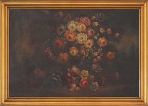 Pittore toscano del XIX secolo, Coppia di nature morte Pittore toscano del XIX secolo, Coppia di nature morte