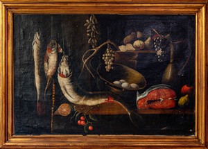 Pittore del XIX secolo, Natura morta Pittore del XIX secolo, Natura morta