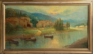 Raffaele Del Rosso (Orbetello 1859 - 1927), Attribuito a, Senza titolo Raffaele Del Rosso (Orbetello 1859 - 1927), Attribuito a, Senza titolo