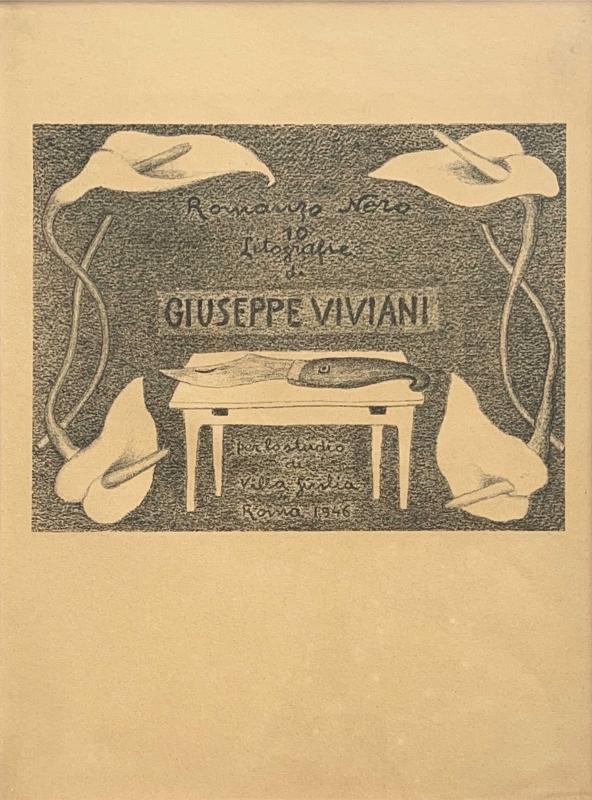 Giuseppe Viviani, Romanzo Nero. Per lo studio di Villa Giulia in Roma