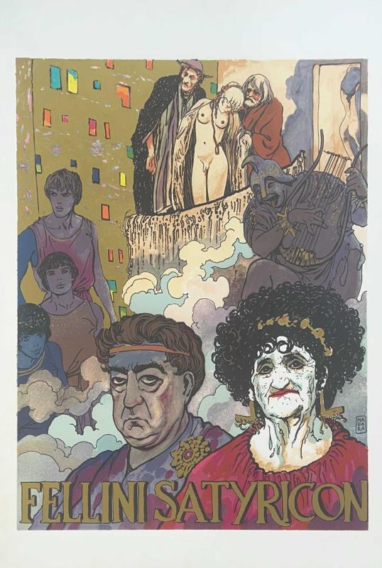 Poster di Milo Manara, Fellini Satyricon