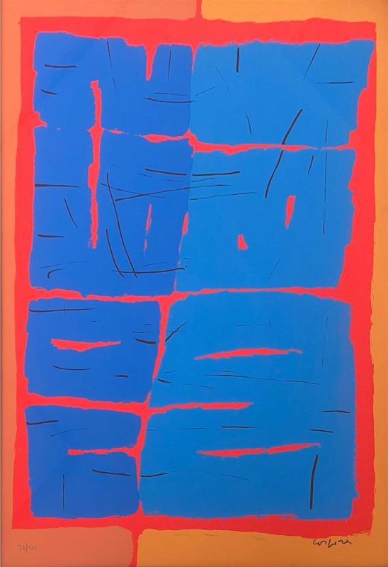 Antonio Corpora, Serigrafia dalla cartella Voies de la couleur - Signes du silence